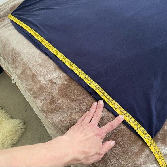 Boden Empire Waist Jersey Maxi Dress Navy Sleeveless Size 8L Read Description! - Picture 12 of 14